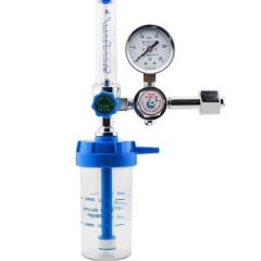 华宸医用氧气表氧气瓶吸入器家用流量压力表减压阀 黄铜氧气表